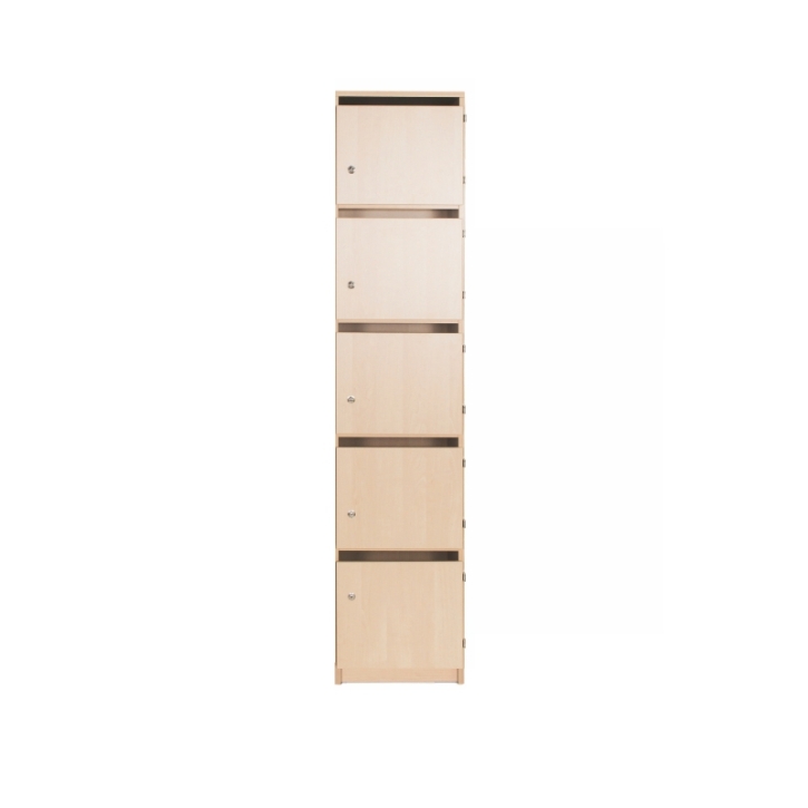 Lehrerschließfachschrank mit Briefschlitz 1-reihig und Türen rechts, B/H/T 41x190x50 cm