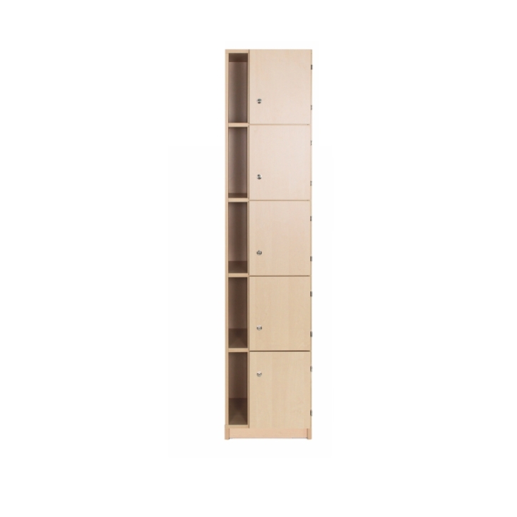 Lehrerschließfachschrank mit Postfach 1-reihig und Türen rechts, B/H/T 41x190x40 cm