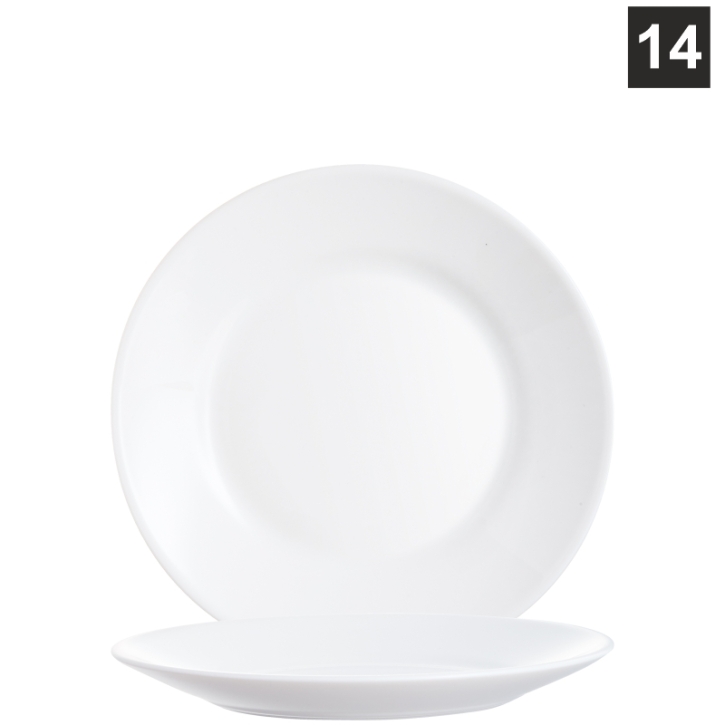 Restaurant Uni weiß - Frühstücks- / Dessertteller Ø 19,5 cm, H 22 mm