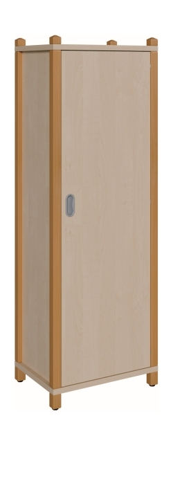 Stollenschrank Breite 56 cm, 160 cm Hoch, Tür rechts