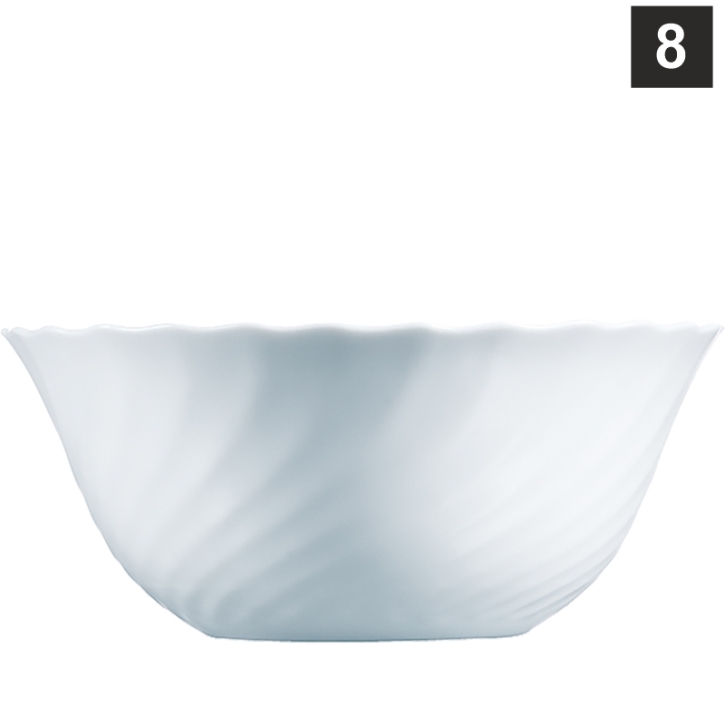 Hartglas "Trianon" - Salatschale klein 1,06 Liter, stapelbar, Ø 180 x H 78 mm