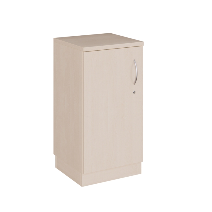 Aktenschrank mit einer Tür, 2 Ordnerhöhen, Höhe 82 cm, B/T 43 x 42 cm, rechts