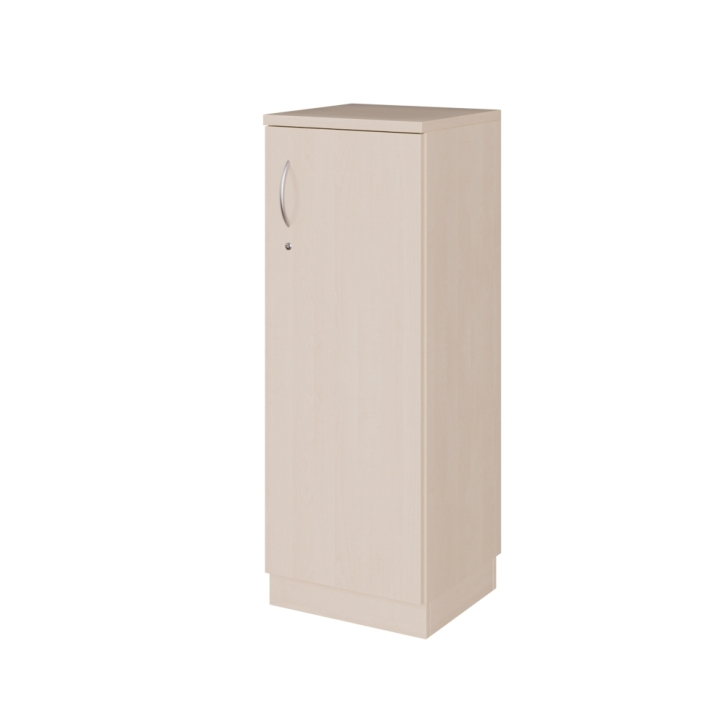 Aktenschrank mit einer Tür, 3 Ordnerhöhen, Höhe 118 cm, B/T 43 x 42 cm, links