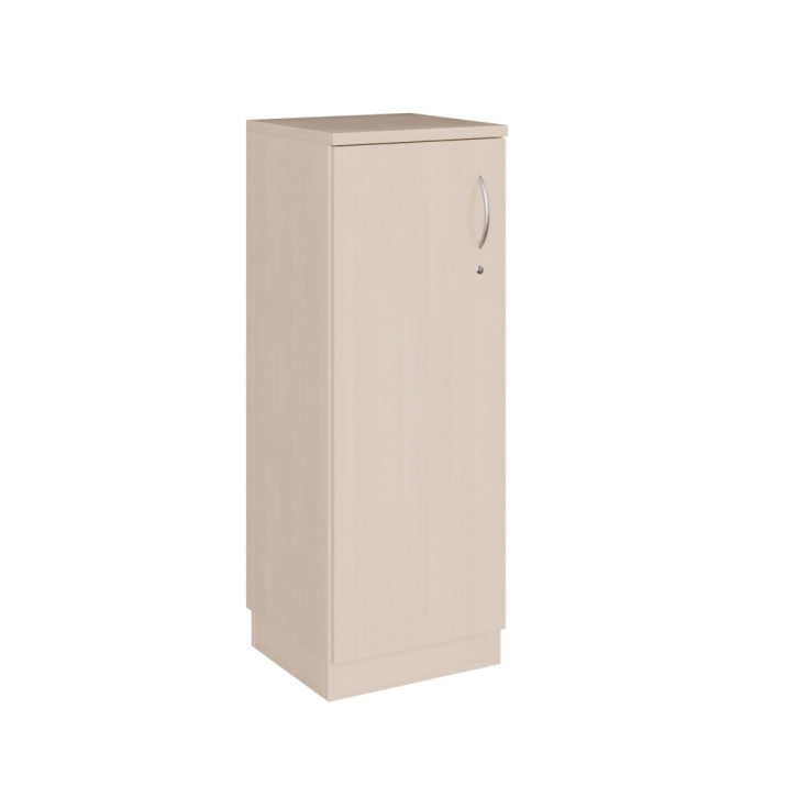 Aktenschrank mit einer Tür, 3 Ordnerhöhen, Höhe 118 cm, B/T 43 x 42 cm, rechts