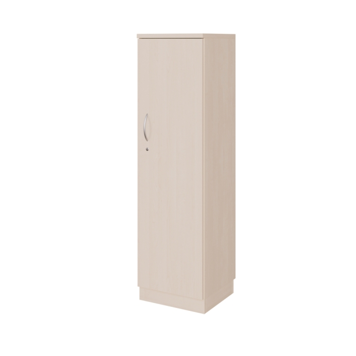 Aktenschrank mit einer Tür, 4 Ordnerhöhen, Höhe 154 cm, B/T 43 x 62 cm, links
