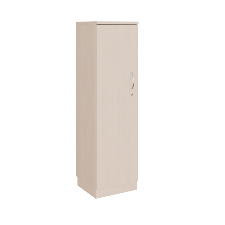 Aktenschrank mit einer Tür, 4 Ordnerhöhen, Höhe 154 cm, B/T 43 x 42 cm, rechts