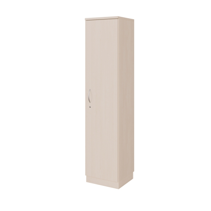 Aktenschrank mit einer Tür, 5 Ordnerhöhen, Höhe 190 cm, B/T 43 x 42 cm, links