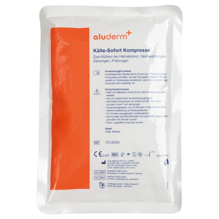 aluderm® Kälte-Sofortkompresse klein, ca. 15 x 20 cm aluderm® Kälte-Sofortkompresse klein, ca. 15 x 20 cm