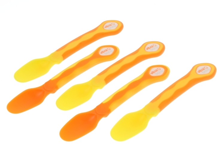Baby´s erster Löffel, 5 Stk., orange