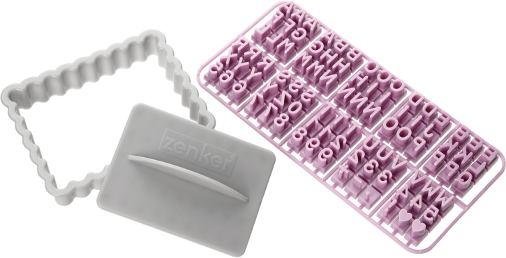 Ausstecher mit Buchstaben, Sweet Sensation, 3-tlg.