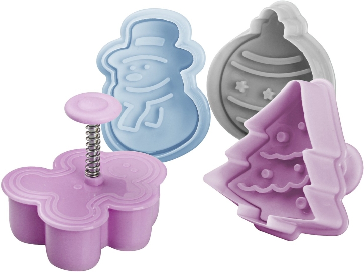 Ausstecher mit Stempel, Sweet Sensation, 4er-Set