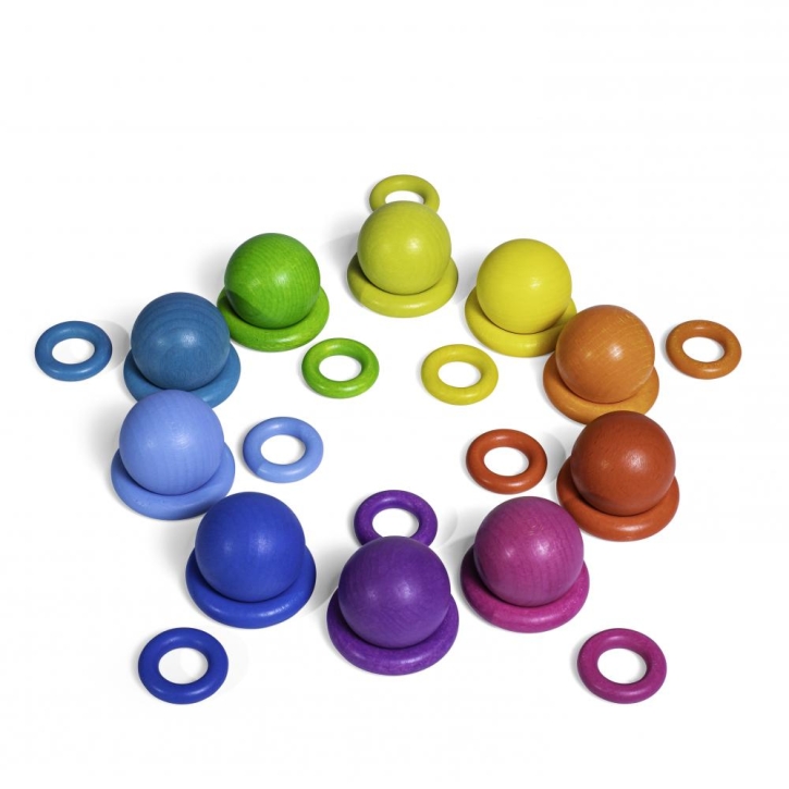 Balancespiel Fröbel-Kugeln & Ringe - Erzi 42272