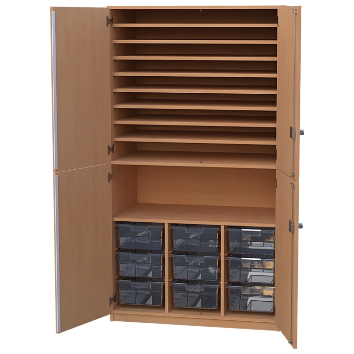 Bilderschrank mit 9 Kästen, B/H/T: 104,3×190×60 cm Bilderschrank mit 9 Kästen, B/H/T: 104,3×190×60 cm