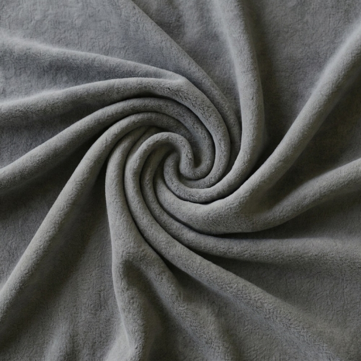 Kuscheldecke, Microfaser-Fleece, 75 x 100 cm, anthrazit