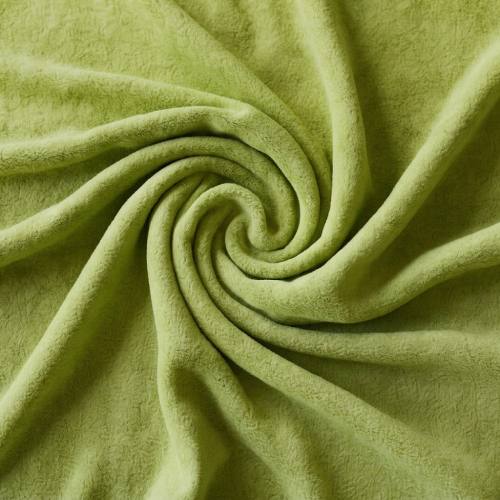 Kuscheldecke, Microfaser-Fleece, 75 x 100 cm, limone