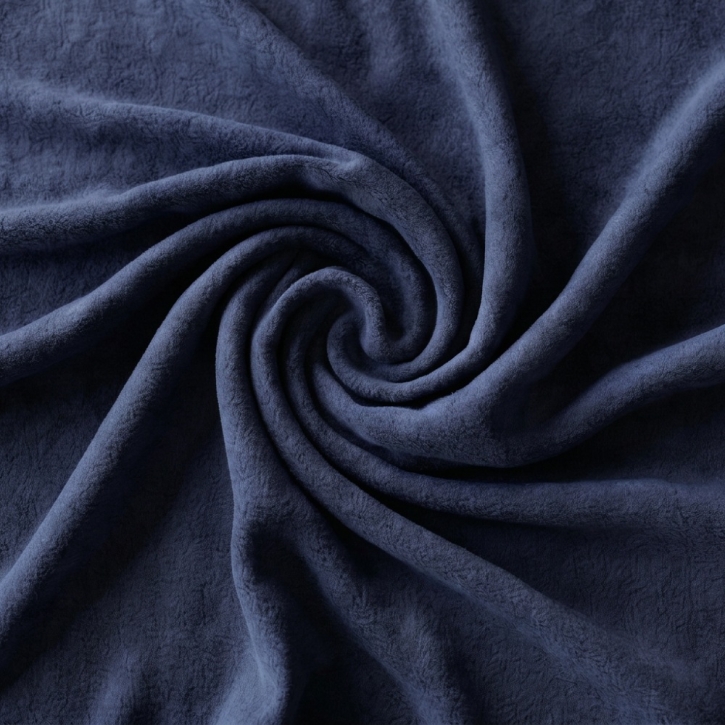 Kuscheldecke, Microfaser-Fleece, 100 x 150 cm, marine