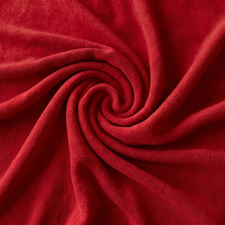 Kuscheldecke, Microfaser-Fleece, 75 x 100 cm, rot