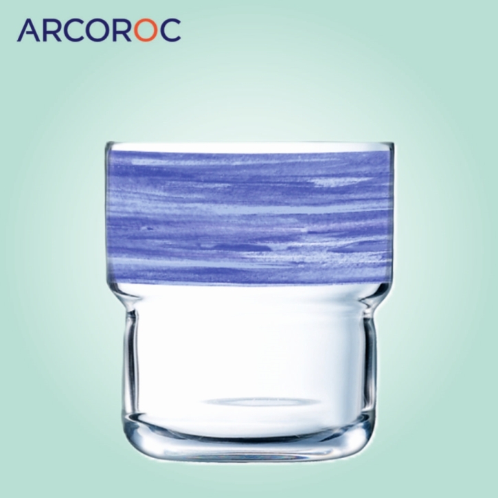 SALE Brush Log JEANS - Stapelglas 0,27 Liter, Ø 77 × H 93 mm