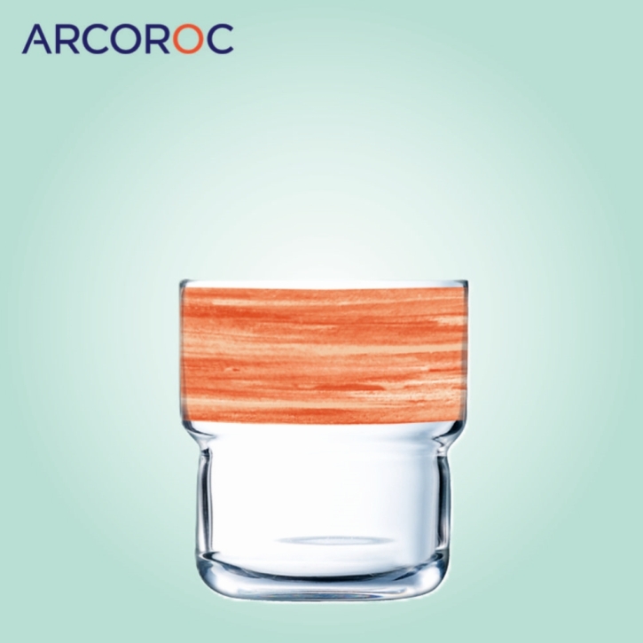 "Brush Log" Stapelbecher 0,22 Liter, Orange