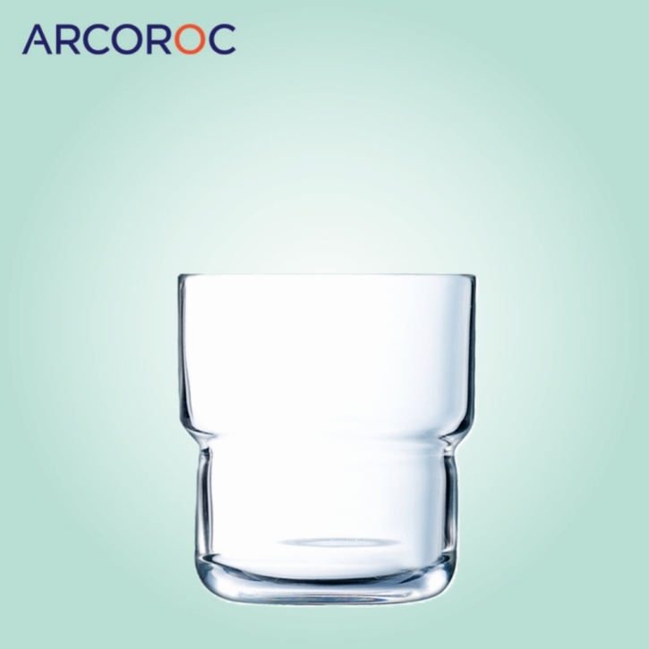 "Brush Log" Stapelbecher 0,22 Liter, TRANSPARENT