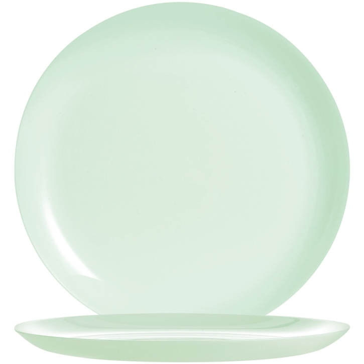 Mittagsteller flach Ø 25 cm, Höhe 2,0 cm, PASTELLGRÜN