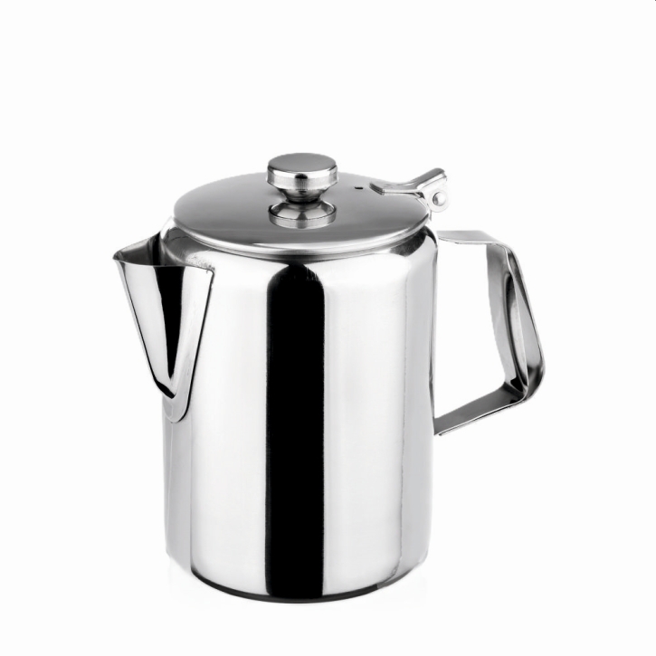 (1) Tee- / Kaffeekanne 0,75 Liter, Ø 100 x H 140 mm, Edelstahl