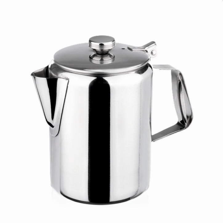 (2) Tee- / Kaffeekanne 1,25 Liter, Ø 120 x H 150 mm, Edelstahl