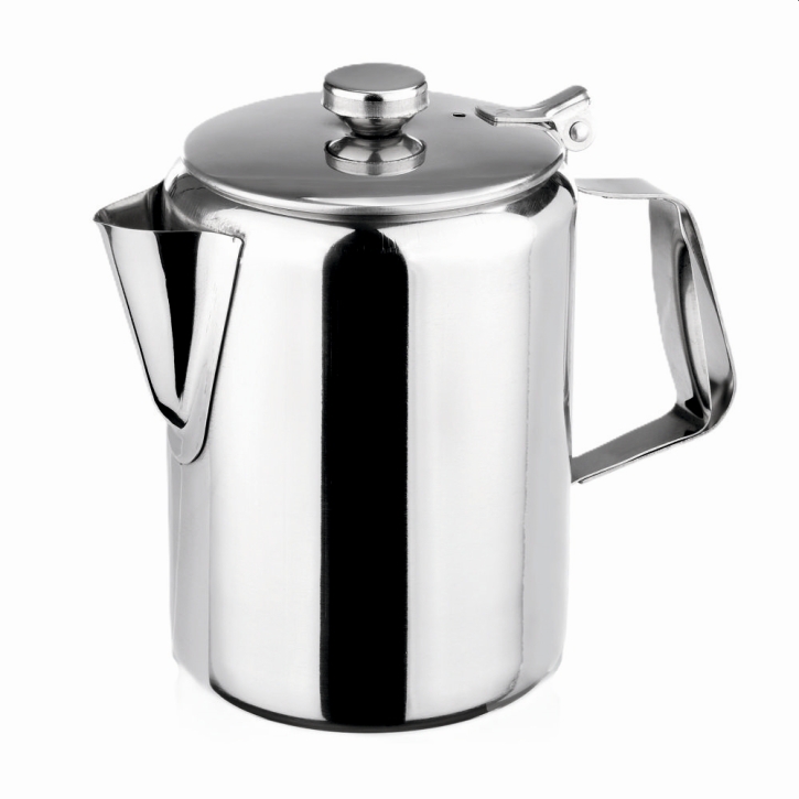 (1+2) Tee- / Kaffeekanne 1,75 Liter, Ø 130 x H 190 mm, Edelstahl