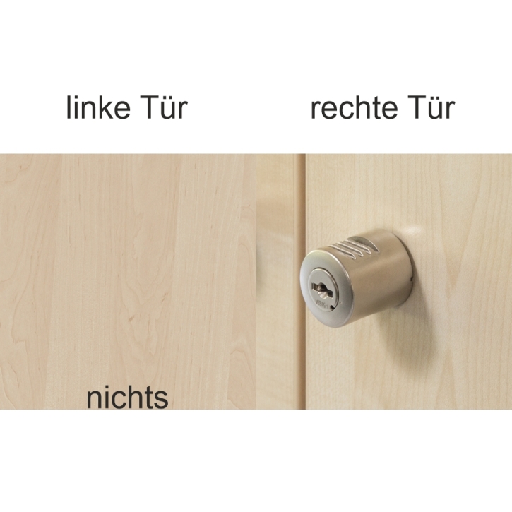 Drehzylinder für Schränke EVO180 mit Doppeltür
