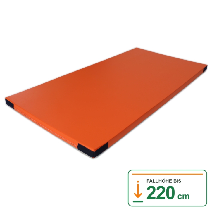Fallschutzmatte FSM 160/60 (LPLST), Stärke 6 cm, Verbundschaum 160, Leichtplanenstoff + unten Turnmattenstoff