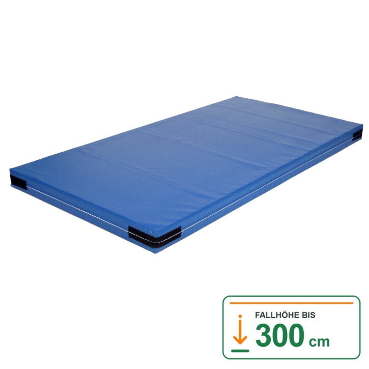 Fallschutzmatte Skandia 100, Stärke 10 cm, Sandwichkern, Leichtplanenstoff + unten Turnmattenstoff