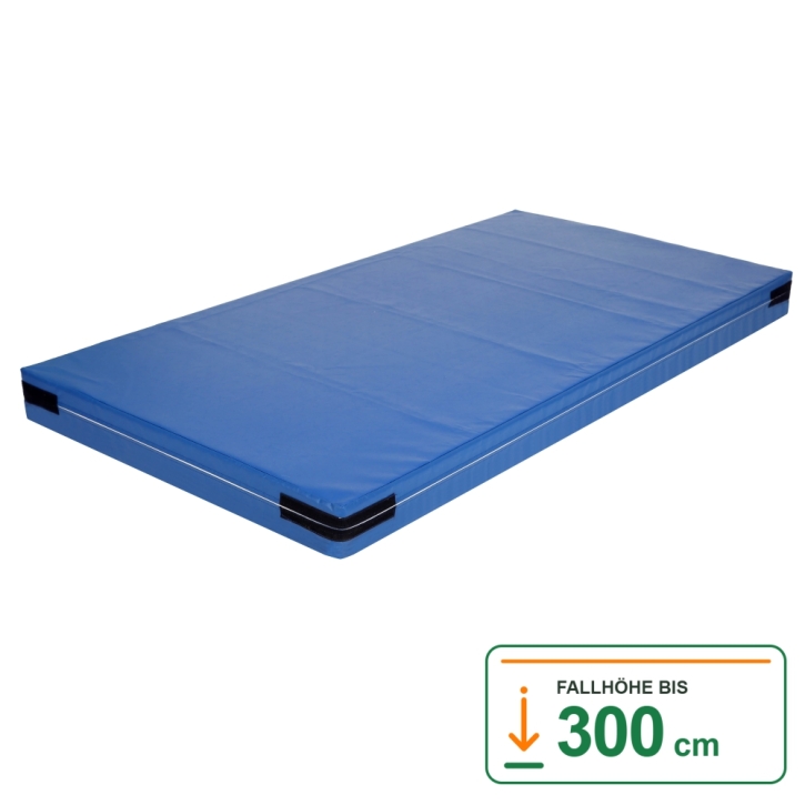 Fallschutzmatte Skandia 150, Stärke 15 cm, Sandwichkern, Leichtplanenstoff + unten Turnmattenstoff