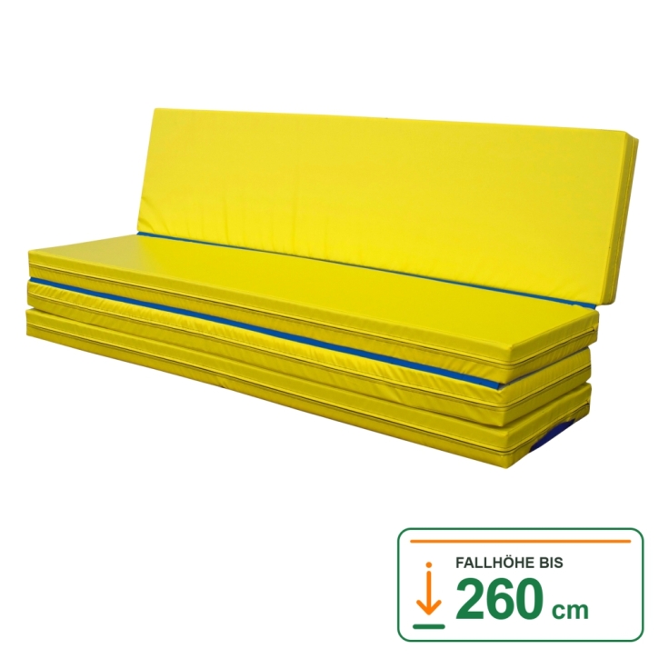 Fallschutzmatte Sofa Skandia, 200 x 200 x 10 cm (aufgeklappt)