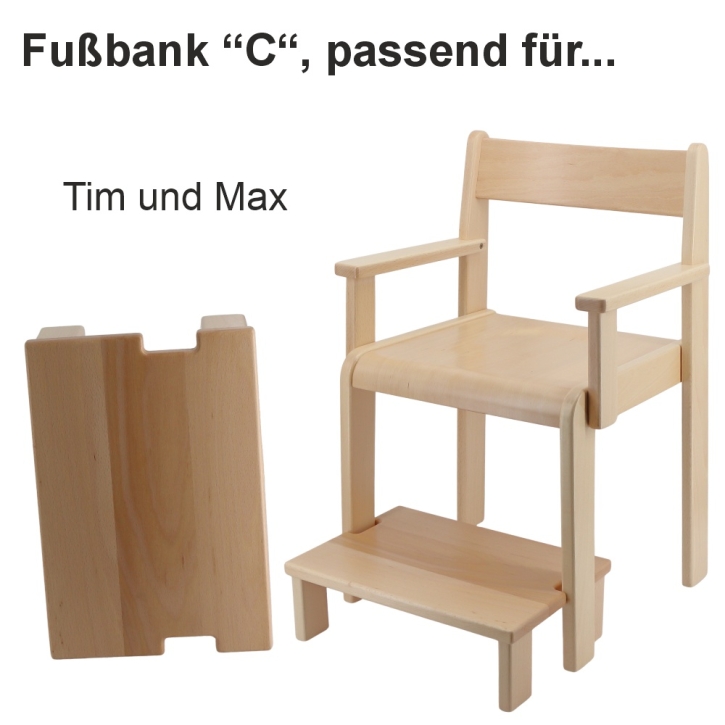 Fußbank "C" komplett montiert