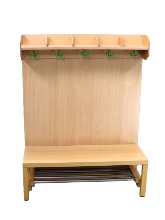 Paneelrückwand 25 mm stark, für einreihige Mützenablagen, B 120 x H 130 cm