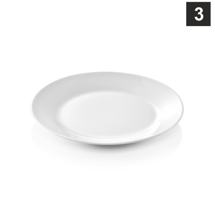 Porzellan gut und günstig - Frühstück- / Dessertteller, Ø 19,0 cm, H 20 mm