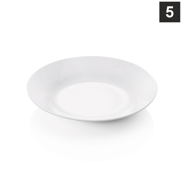 Porzellan gut und günstig - Suppenteller / Teller tief, Ø 21,5 cm, H 40 mm