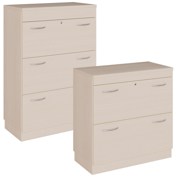 Hängeregistraturschrank mit 2 oder 3 Ordnerhöhen, Breite 80 cm Hängeregistraturschrank mit 2 oder 3 Ordnerhöhen, Breite 80 cm