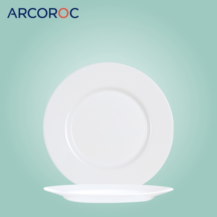 Hartglasgeschirr Everyday White - Dessertteller Ø 19 cm, H 1,5 cm