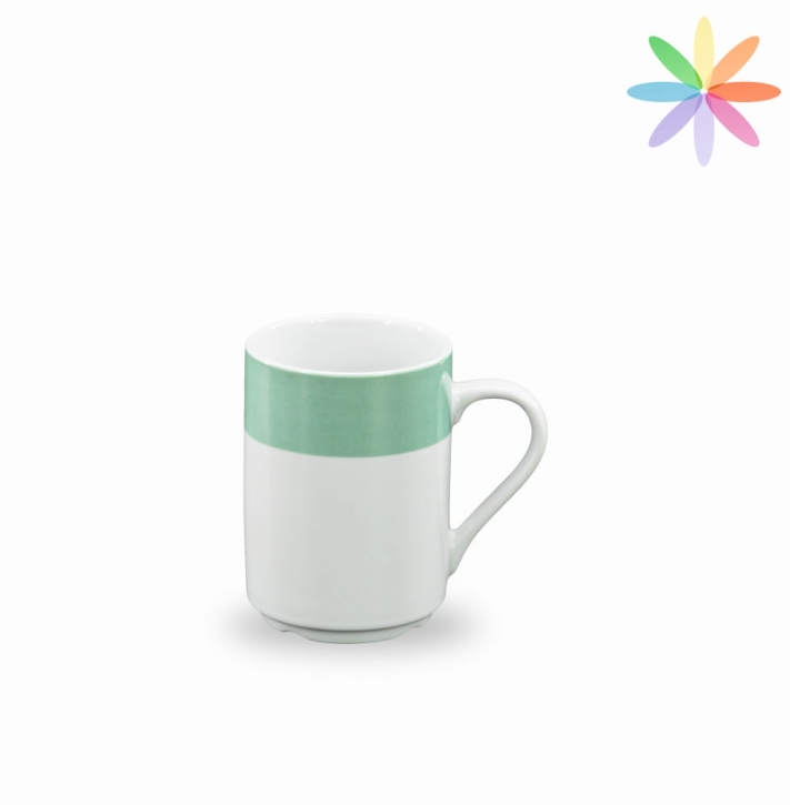 Porzellanserie COLORATA - Henkelbecher 290 ml, Höhe 10,8 cm