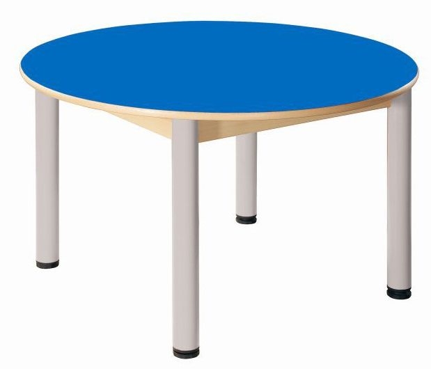 Höhenverstellbarer Rund-Tisch Ø 100 cm, Formica-Tischplatte (Variante wählen)