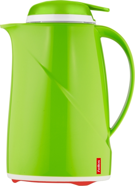 Helios Isolierkanne Wave Push, mit Drucktastenverschluss, 0,6 Liter, Kiwi
