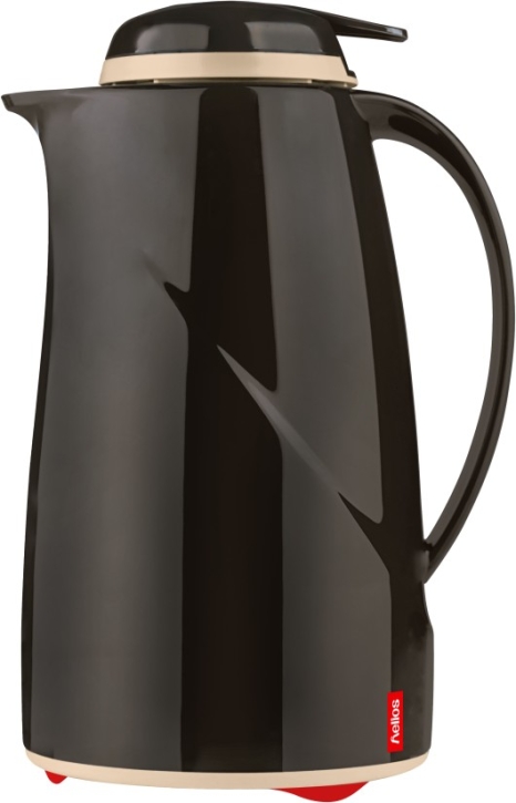 Helios Isolierkanne Wave Push, mit Drucktastenverschluss, 1 Liter, Cappuccino