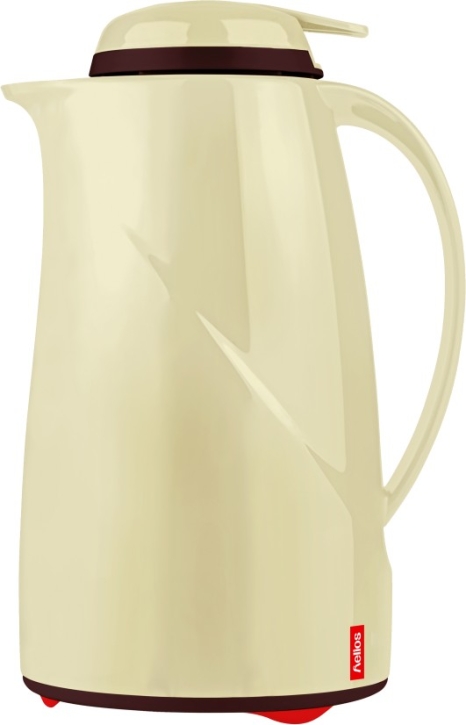 Helios Isolierkanne Wave Push, mit Drucktastenverschluss, 1 Liter, Vanille