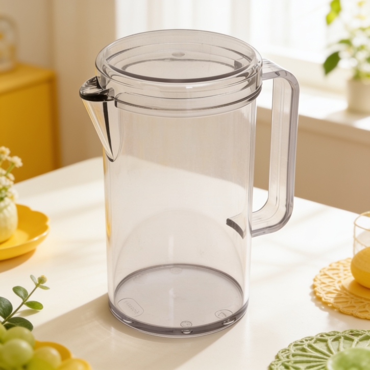 Kanne aus Tritan, mit Deckel 1,3 Liter, Ø 10,5 x H 19,5 cm Kanne aus Tritan, mit Deckel 1,3 Liter, Ø 10,5 x H 19,5 cm