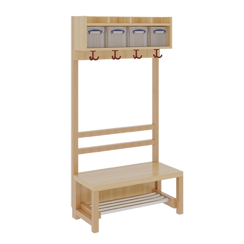 Komplettgarderobe inkl. Stütze ohne Dekorfüllung, 4 Plätze, B/H/T 80×130/158×39 cm (Ausführung wählen) Komplettgarderobe inkl. Stütze ohne Dekorfüllung, 4 Plätze, B/H/T 80×130/158×39 cm (Ausführung wählen)