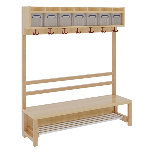 Komplettgarderobe inkl. Stütze ohne Dekorfüllung, 7 Plätze, B/H/T 140×130/158×39 cm (Ausführung wählen) Komplettgarderobe inkl. Stütze ohne Dekorfüllung, 7 Plätze, B/H/T 140×130/158×39 cm (Ausführung wählen)