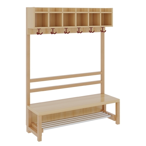 Komplettgarderobe inkl. Stütze ohne Dekorfüllung, 6 Plätze, B/H/T 120×130/158×39 cm (Ausführung wählen) Komplettgarderobe inkl. Stütze ohne Dekorfüllung, 6 Plätze, B/H/T 120×130/158×39 cm (Ausführung wählen)