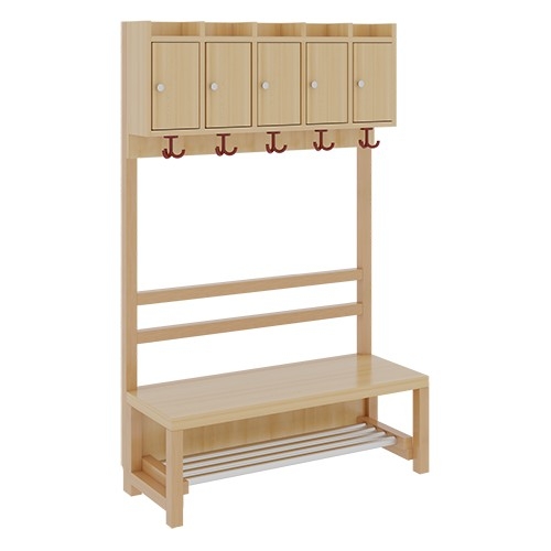 Komplettgarderobe inkl. Stütze ohne Dekorfüllung, 5 Plätze, B/H/T 100×158×39 cm (Ausführung wählen) Komplettgarderobe inkl. Stütze ohne Dekorfüllung, 5 Plätze, B/H/T 100×158×39 cm (Ausführung wählen)