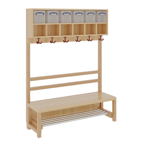 Komplettgarderobe inkl. Stütze ohne Dekorfüllung, 6 Plätze, B/H/T 120×158×39 cm (Ausführung wählen) Komplettgarderobe inkl. Stütze ohne Dekorfüllung, 6 Plätze, B/H/T 120×158×39 cm (Ausführung wählen)